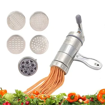 Free Shipping Handmade Noodles Machine Pasta Maker Spaghetti Macaroni Flour Food Press Fruits Citrus Vegetables Juicer+5 Mould
Free Shipping Handmade Noodles Machine Pasta Maker Spaghetti Macaroni Flour Food Press Fruits Citrus Vegetables Juicer+5 Mould