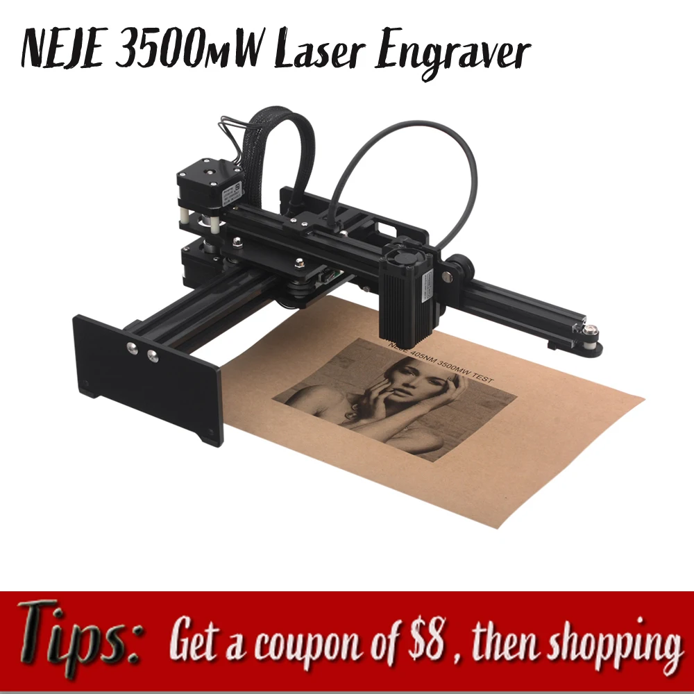 New NEJE 3500mw Desktop Laser Engraver Portable Engraving Carving Machine CNC Carver DIY Laser Logo Mark Printer Carving Machine
New NEJE 3500mw Desktop Laser Engraver Portable Engraving Carving Machine CNC Carver DIY Laser Logo Mark Printer Carving Machine