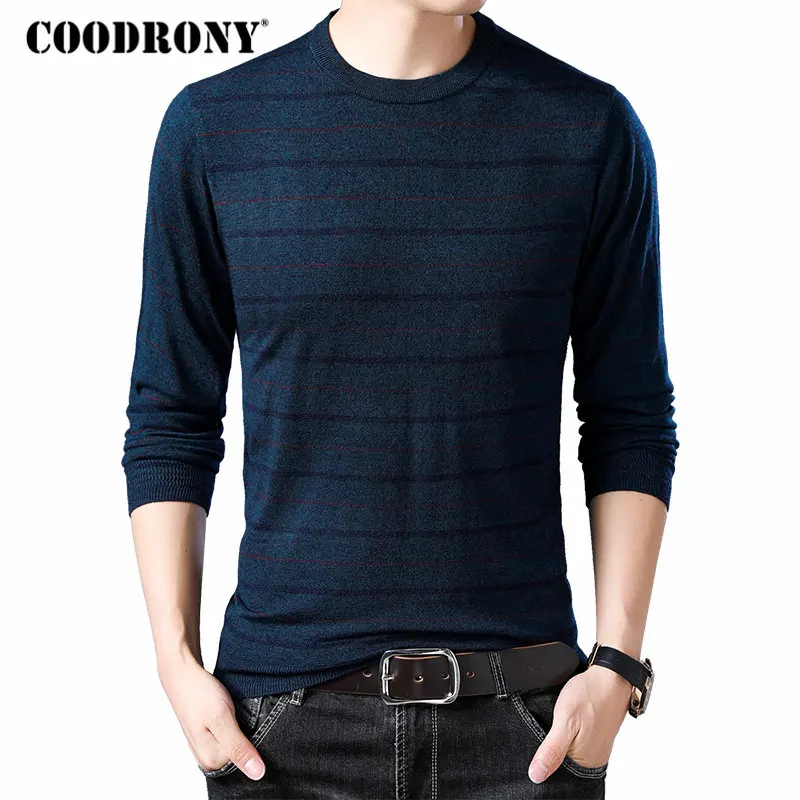 COODRONY Brand Sweater Men Streetwear Fashion Striped Pullover Men Autumn Winter Knitwear Pull Homme Cotton Wool Sweaters 91044
COODRONY Brand Sweater Men Streetwear Fashion Striped Pullover Men Autumn Winter Knitwear Pull Homme Cotton Wool Sweaters 91044