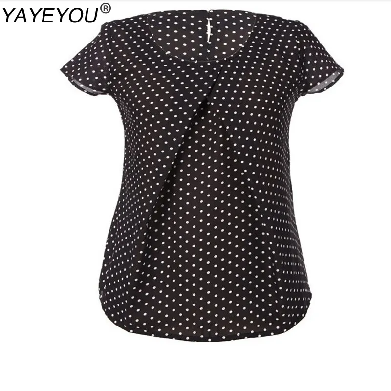 YAYEYOU 2018 Summer Women Blouse Chiffon Sexy Casual Shirts Plus Size Women Tops Blusas Mujer Polka Dots Shirt Top
YAYEYOU 2018 Summer Women Blouse Chiffon Sexy Casual Shirts Plus Size Women Tops Blusas Mujer Polka Dots Shirt Top