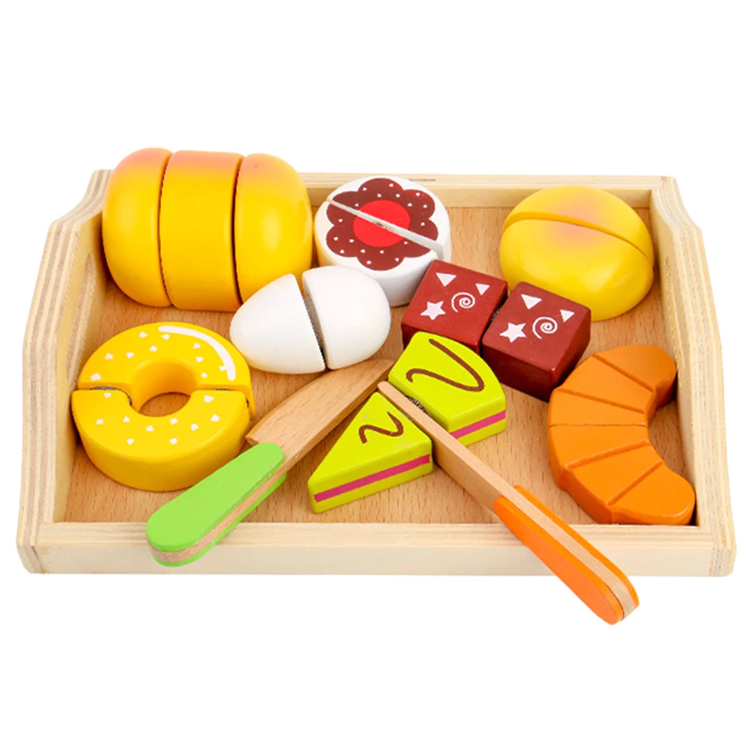 11Pcs Children Kitchen Pretend Play Wooden Tray Magnetic Cutting Breakfast Playset Pretend Play Early Educational Children Toys
11Pcs Children Kitchen Pretend Play Wooden Tray Magnetic Cutting Breakfast Playset Pretend Play Early Educational Children Toys
