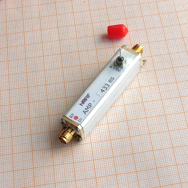 Free shipping AMP-433es 433MHz low noise, high gain amplifier LNA built-in limiter and SAW filter
Free shipping AMP-433es 433MHz low noise, high gain amplifier LNA built-in limiter and SAW filter
