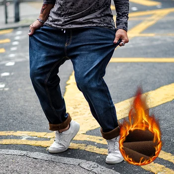 2019 Winter New Men's Warm Jeans Business Casual Elasticity Thick Slim Denim Pants Brand Trousers Blue Plus Size 2XL 3XL 4XL 5XL
2019 Winter New Men's Warm Jeans Business Casual Elasticity Thick Slim Denim Pants Brand Trousers Blue Plus Size 2XL 3XL 4XL 5XL