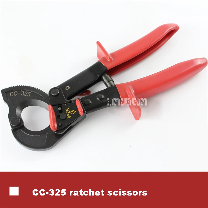 New Arrival CC-325 Ratchet Scissors within 240 Square mm Copper And Aluminum Wire Cutting Cable Cutters Manual Ratchet Scissors
New Arrival CC-325 Ratchet Scissors within 240 Square mm Copper And Aluminum Wire Cutting Cable Cutters Manual Ratchet Scissors
