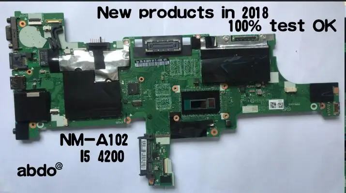 Abdo Lenovo ThinkPad T440 laptop motherboard nm-a102 I5 4200U integrated graphics 100% test OK
Abdo Lenovo ThinkPad T440 laptop motherboard nm-a102 I5 4200U integrated graphics 100% test OK