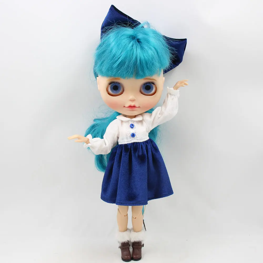 Blyth doll cute velvet dress with hairpin four color can be choosing suit for 1/6 Joint Doll
Blyth doll cute velvet dress with hairpin four color can be choosing suit for 1/6 Joint Doll