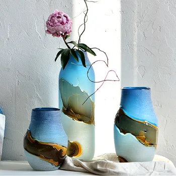 Color Large Vase Home Decoration Table Personality Creative Glass Vase Living Room Flower Vase Decoration
Color Large Vase Home Decoration Table Personality Creative Glass Vase Living Room Flower Vase Decoration