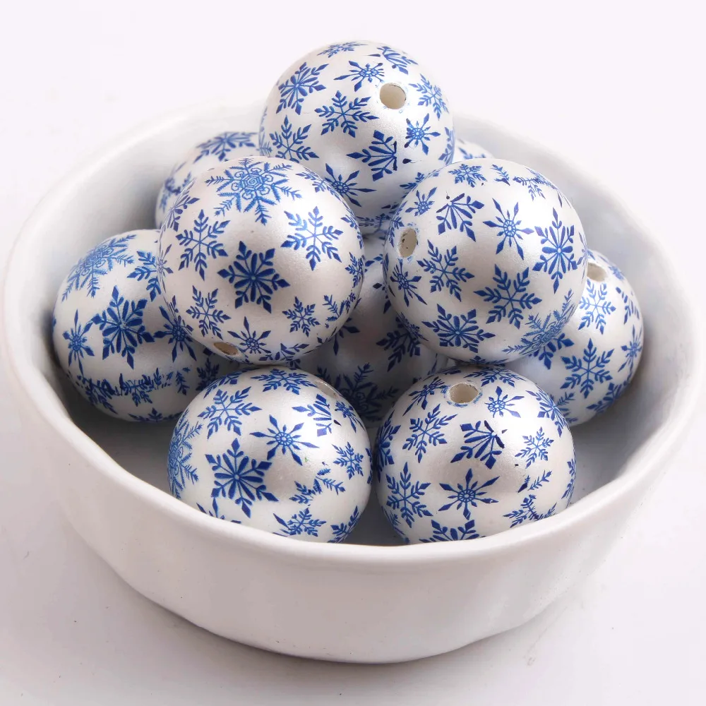 AAA Quality Fashion 20MM 100pcs/lot chunky acrylic Printing Blue Snowflake Imitation pearl Beads For Kids Chunky Jewelry
AAA Quality Fashion 20MM 100pcs/lot chunky acrylic Printing Blue Snowflake Imitation pearl Beads For Kids Chunky Jewelry
