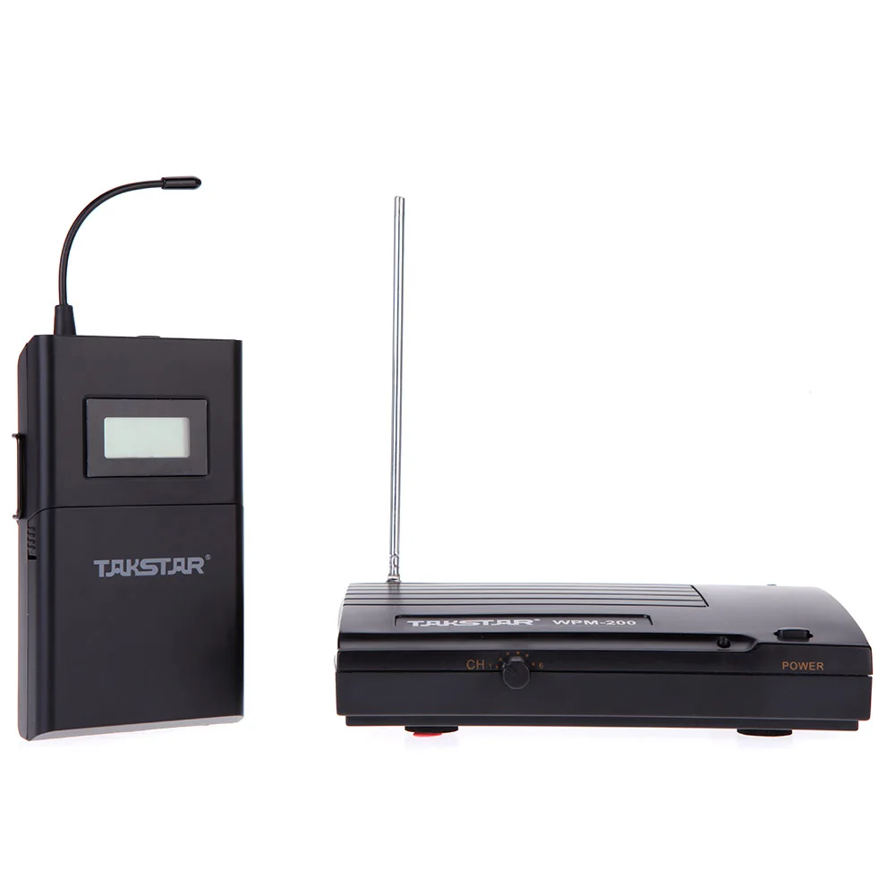Takstar WPM-200 UHF Wireless Monitoring System In-Ear Stereo Headphone Transmitter Receiver LCD 6 Optional Channel
Takstar WPM-200 UHF Wireless Monitoring System In-Ear Stereo Headphone Transmitter Receiver LCD 6 Optional Channel