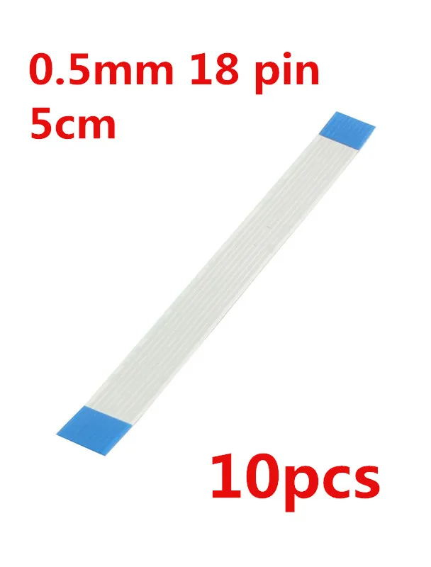 10pcs 5cm 0.5mm 18P AWM 20624 50mm Length 0.5mm Pitch 18Pin Isotropy Flexible Flat Cable FFC / FPC
10pcs 5cm 0.5mm 18P AWM 20624 50mm Length 0.5mm Pitch 18Pin Isotropy Flexible Flat Cable FFC / FPC