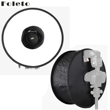Foleto Flash Diffuser Softbox 45cm 18" Flash light Studio Ring Round Foldable Reflector for Canon Nikon Yongnuo Godox speedlite
Foleto Flash Diffuser Softbox 45cm 18" Flash light Studio Ring Round Foldable Reflector for Canon Nikon Yongnuo Godox speedlite