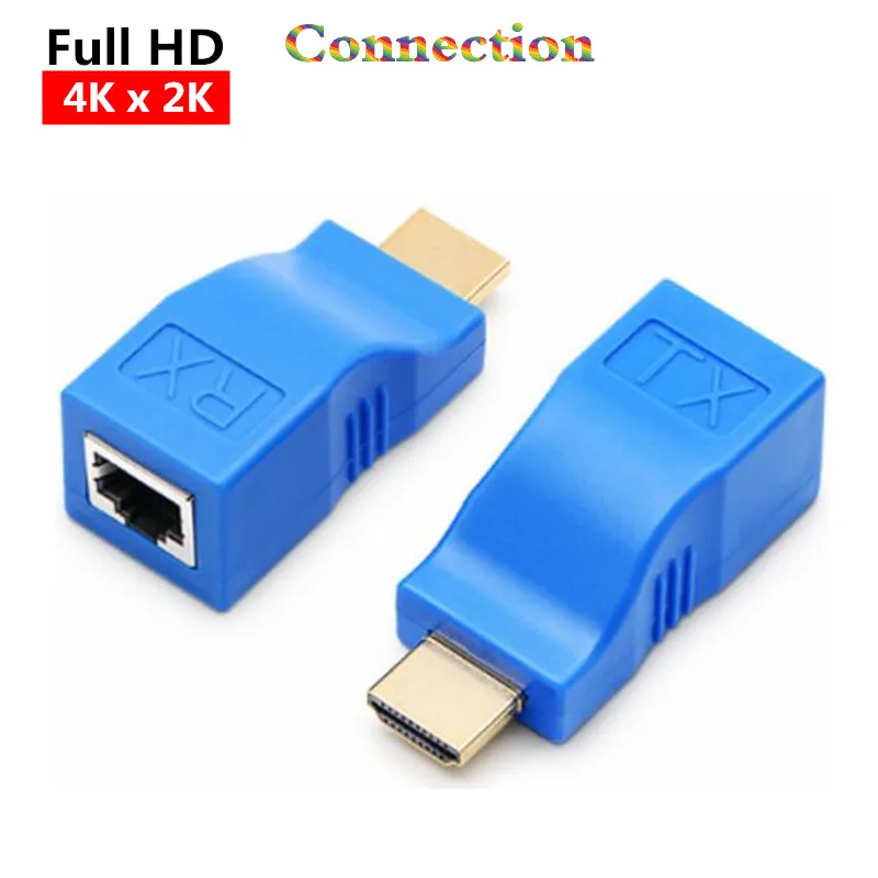 New 1 Pair 30m 4K HDMI Extender Transmitter TX/RX HDMI V1.4 HD 1080P Over Cat5e CAT6 RJ45 Ethernet Cable For TV Projector DVD
New 1 Pair 30m 4K HDMI Extender Transmitter TX/RX HDMI V1.4 HD 1080P Over Cat5e CAT6 RJ45 Ethernet Cable For TV Projector DVD