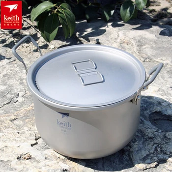 Keith Titanium Pot Stockpot 6L For Outdoor Camping Hiking Traving Hunting Picnic Cookware 870g Ti8301 Christmas Gift w Bag
Keith Titanium Pot Stockpot 6L For Outdoor Camping Hiking Traving Hunting Picnic Cookware 870g Ti8301 Christmas Gift w Bag