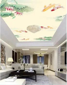 Chinese wind lotus ceiling frescoes 3d stereoscopic wallpaper ceilings 3d wall murals wallpaper
Chinese wind lotus ceiling frescoes 3d stereoscopic wallpaper ceilings 3d wall murals wallpaper