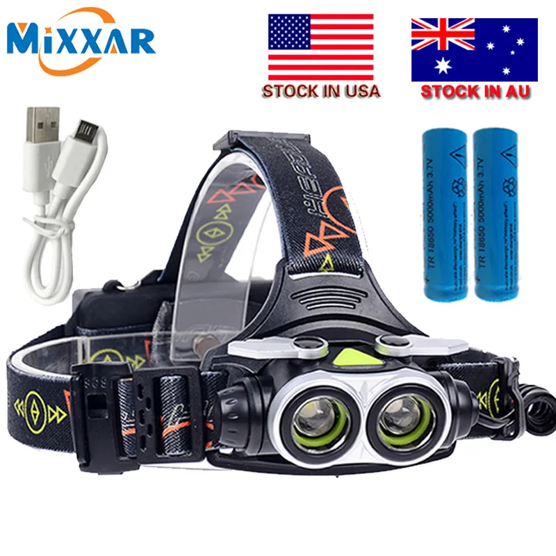 Czk20 2T6 7000LM LED Headlamp HeadlightHead Lamp Fishing Camping Light Lanterna with SOS Whistle USB charger +2*18650 battery
Czk20 2T6 7000LM LED Headlamp HeadlightHead Lamp Fishing Camping Light Lanterna with SOS Whistle USB charger +2*18650 battery