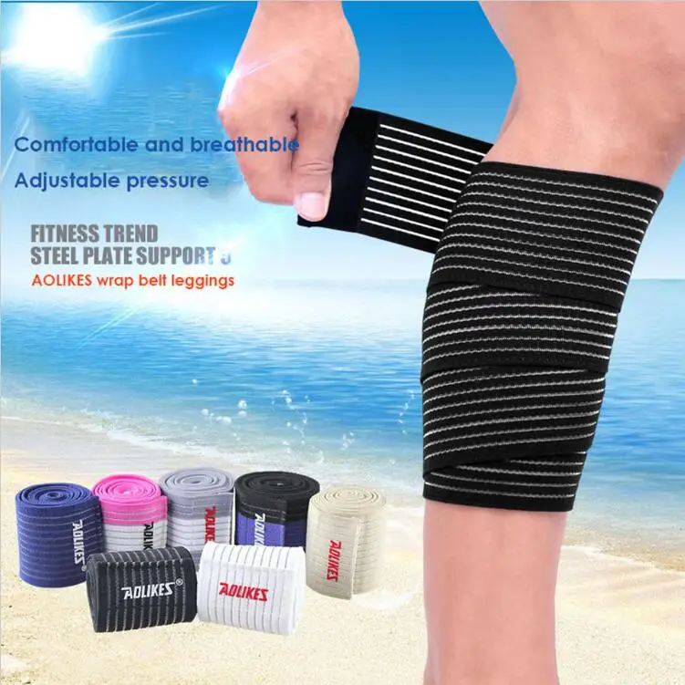 2018 NEW 1Pair 90*7.5cm Powerlifting Elastic Bandage Leg Compression Calf Knee Support Strap Wraps Band Brace Sports Safety
2018 NEW 1Pair 90*7.5cm Powerlifting Elastic Bandage Leg Compression Calf Knee Support Strap Wraps Band Brace Sports Safety
