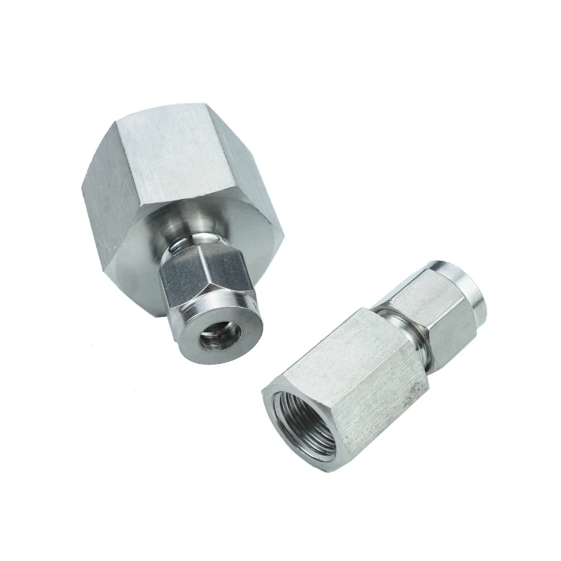 Stainless steel 304 Double Ferrule Compression Fitting Straight Female Connector BSP Thread
Stainless steel 304 Double Ferrule Compression Fitting Straight Female Connector BSP Thread