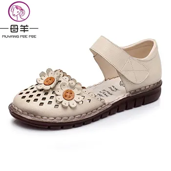 MUYANG MIE MIE Summer Shoes Woman Genuine Leather Flat Sandals Casual Comfortable Flower Sandals Women Sandals Big Size
MUYANG MIE MIE Summer Shoes Woman Genuine Leather Flat Sandals Casual Comfortable Flower Sandals Women Sandals Big Size