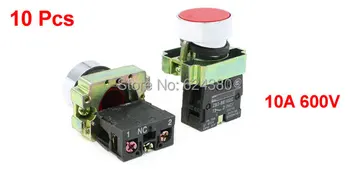 10 Pcs / Lots x XB2-BA31 Red Sign Signal Momentary Non-Lock Flat Push Button Switch 22mm 7/8" 1 NC N/C Normally Close ZB2-BE101C
10 Pcs / Lots x XB2-BA31 Red Sign Signal Momentary Non-Lock Flat Push Button Switch 22mm 7/8" 1 NC N/C Normally Close ZB2-BE101C