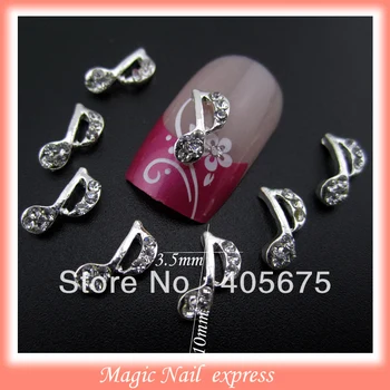 10*3.5MM Nail Art 3D Shiny Alloy Musical Note Glitter Rhinestone Decoration DIY 10pcs/lot
10*3.5MM Nail Art 3D Shiny Alloy Musical Note Glitter Rhinestone Decoration DIY 10pcs/lot