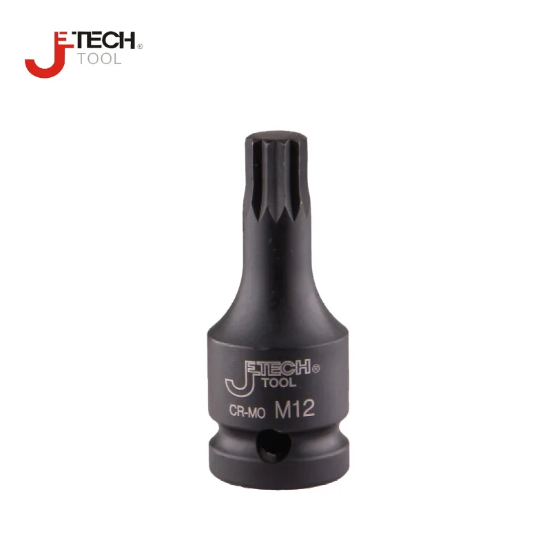 Jetech short 1/2" drive 12-point impact bit socket industry grade M5 M6 M8 M10 M12 M14 M16 M18 Cr-Mo sockets black alloy steel
Jetech short 1/2" drive 12-point impact bit socket industry grade M5 M6 M8 M10 M12 M14 M16 M18 Cr-Mo sockets black alloy steel