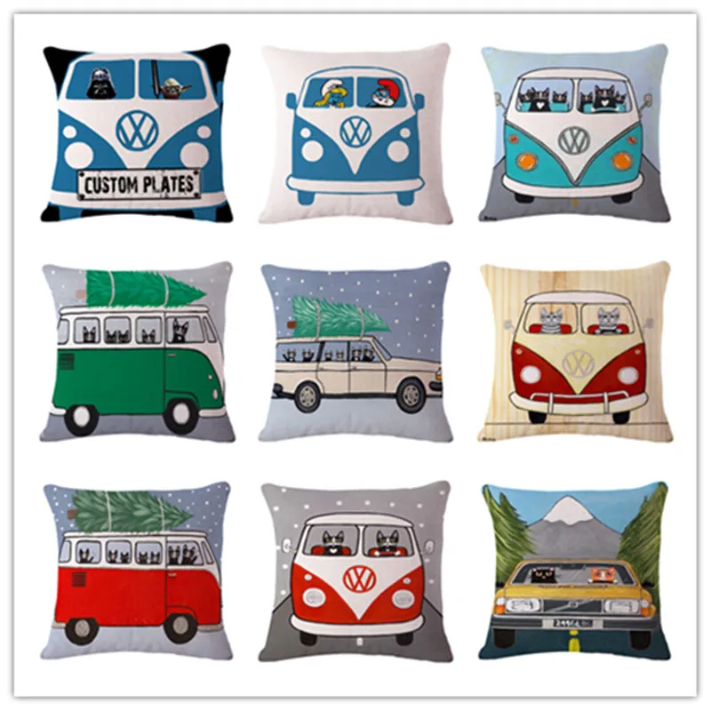 cartoon car bus tree Cushion(No Filler) Polyester Family affection Sofa Car Seat family Home Decorative Throw Pillow
cartoon car bus tree Cushion(No Filler) Polyester Family affection Sofa Car Seat family Home Decorative Throw Pillow