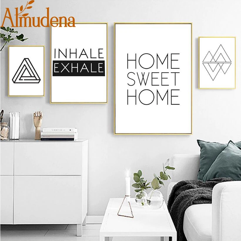 ALMUDENA Simple Scandinavian Style Line Letter Canvas Painting for Living Room Modern Home Decoration Unframed Wall Art Poster
ALMUDENA Simple Scandinavian Style Line Letter Canvas Painting for Living Room Modern Home Decoration Unframed Wall Art Poster