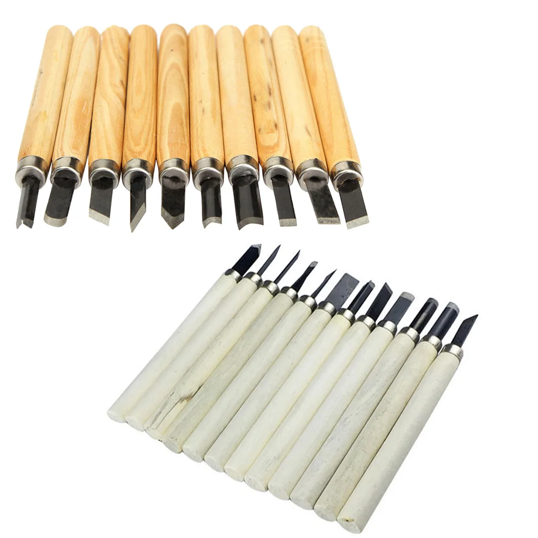 

10pcs/12pcs Hand Wood Carving Chisels Knife Tool for Basic Woodcut Working Clay Wax DIY Tools and Detailed Woodworking Hand Tool