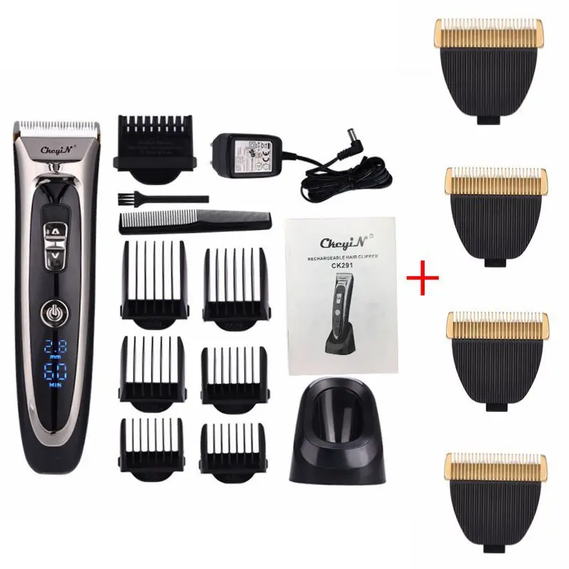 Professional Digital Hair Trimmer Hair Clipper Men Cordless Electric Cutter Hair Cutting Machine Haircut+ Ceramic Blade 100-240V
Professional Digital Hair Trimmer Hair Clipper Men Cordless Electric Cutter Hair Cutting Machine Haircut+ Ceramic Blade 100-240V