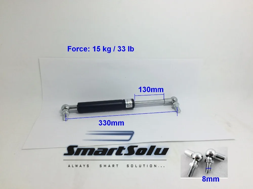 free shipping Gas Spring 33 lb / 15 kg Force 130mm Long Stroke Hood Lift Support Auto Gas Spring 
free shipping Gas Spring 33 lb / 15 kg Force 130mm Long Stroke Hood Lift Support Auto Gas Spring