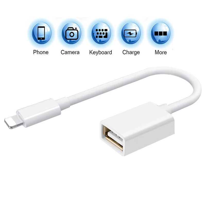 For lightning to USB Adapter For iPhone iPod iPad Data Sync Connector For Lightning to Usb Camera Reader Adapter Converter Cable
For lightning to USB Adapter For iPhone iPod iPad Data Sync Connector For Lightning to Usb Camera Reader Adapter Converter Cable