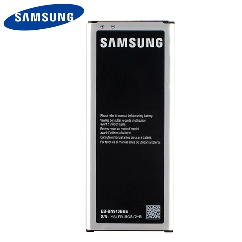 Original Samsung High Quality EB-BN910BBK Battery For Samsung GALAXY NOTE4 N910a N910u N910V N910C N910F N910H NOTE 4 3220mA
Original Samsung High Quality EB-BN910BBK Battery For Samsung GALAXY NOTE4 N910a N910u N910V N910C N910F N910H NOTE 4 3220mA