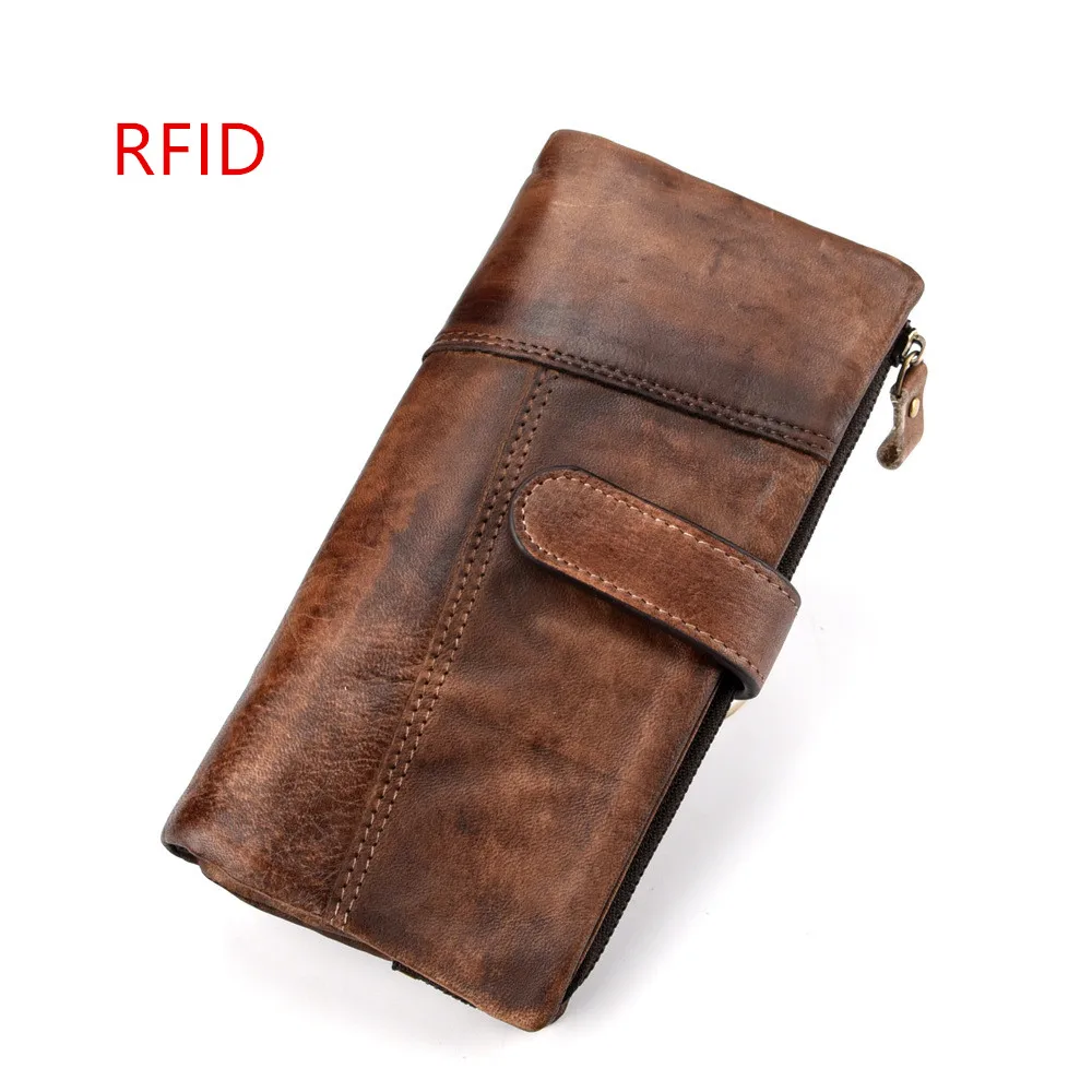 Best For Gift! Vintage RFID Protection Genuine Men Cow Leather Wallet/ Long Design Natural Leather Men Purse Wallet Card Holder
Best For Gift! Vintage RFID Protection Genuine Men Cow Leather Wallet/ Long Design Natural Leather Men Purse Wallet Card Holder