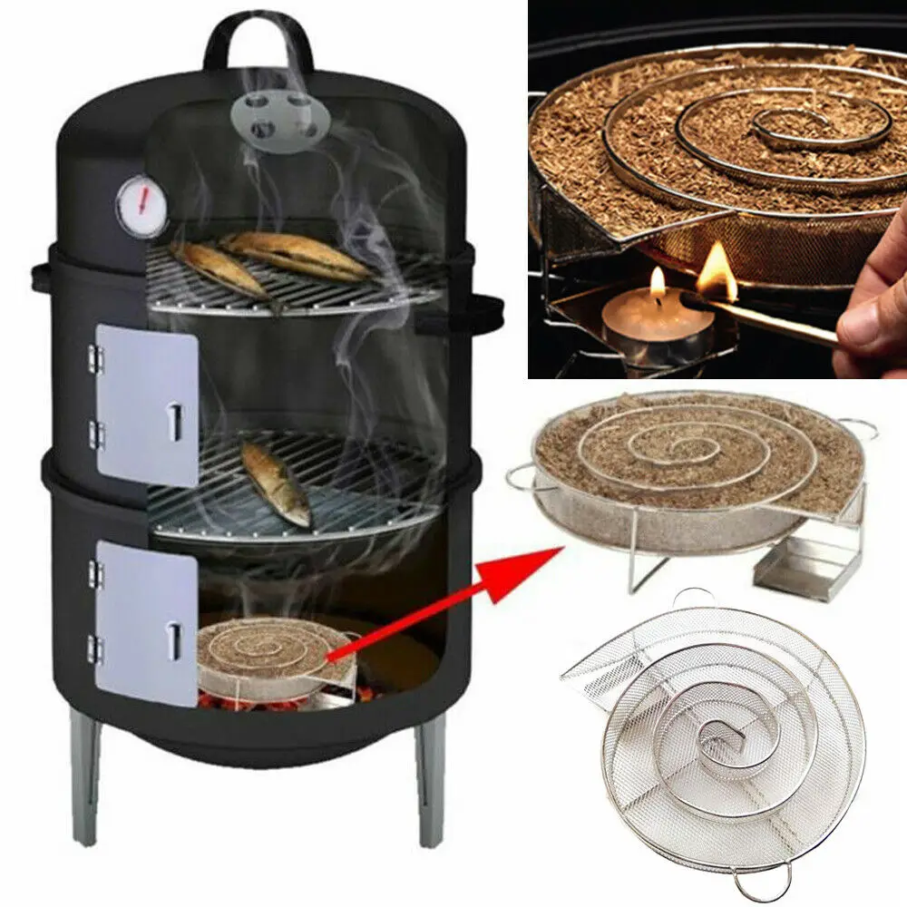 BBQ Cold Smoke Generator Grill Tool Accessories Wood Chips Cold Smoking Box Salmon Meat Burn Cooking stainless bbq Tools
BBQ Cold Smoke Generator Grill Tool Accessories Wood Chips Cold Smoking Box Salmon Meat Burn Cooking stainless bbq Tools