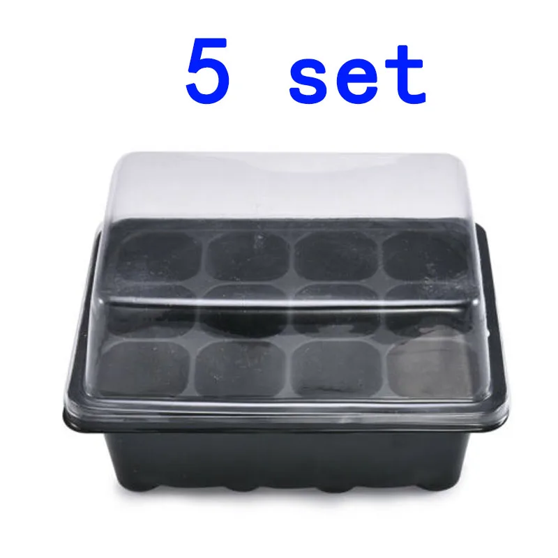 Nursery Greenhouse Tomatoes Peppers 5 Sets Seedling Tray Bonsai 12 Cell Plant Germination Starting Propagation
Nursery Greenhouse Tomatoes Peppers 5 Sets Seedling Tray Bonsai 12 Cell Plant Germination Starting Propagation