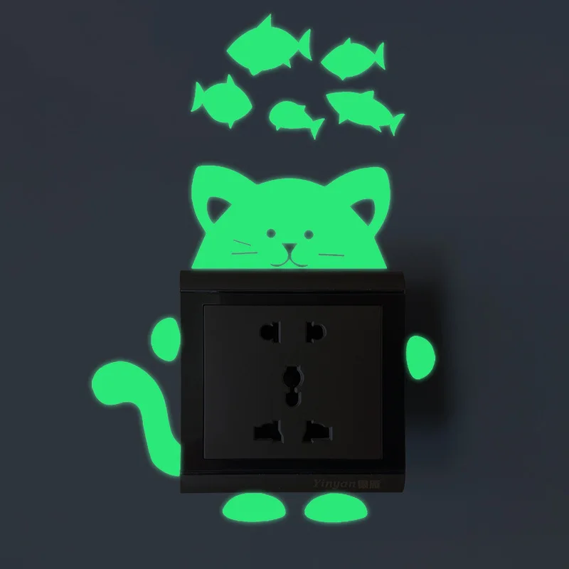 Luminous Cartoon Switch Sticker Glow in the Dark Cat Sticker Fluorescent Fairy Moon Stars Sticker Kid Room Decoration Home Decor
Luminous Cartoon Switch Sticker Glow in the Dark Cat Sticker Fluorescent Fairy Moon Stars Sticker Kid Room Decoration Home Decor