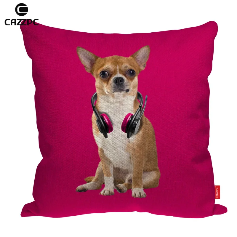 Rose Red Wear Headphones Chihuahua Dog Print Custom Linen Car Sofa Chair Decorative Throw Pillowcase Cushion Cover Home Decor
Rose Red Wear Headphones Chihuahua Dog Print Custom Linen Car Sofa Chair Decorative Throw Pillowcase Cushion Cover Home Decor