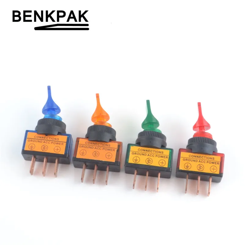 Auto Switch Illuminated Toggle Switch 12V 20A illuminated red green blue and yellow
Auto Switch Illuminated Toggle Switch 12V 20A illuminated red green blue and yellow