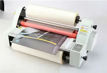 

New 13" V350 Laminator Four Rollers Hot Roll Laminating Machine electronic temperature control single and sided a heating mode