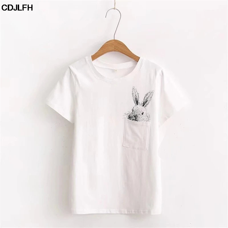 100% Cotton T Shirt Kawaii Rabbit Tunic Women Plus Size Korean Style Women Tshirt Harajuku Shirt Free Shiping
100% Cotton T Shirt Kawaii Rabbit Tunic Women Plus Size Korean Style Women Tshirt Harajuku Shirt Free Shiping