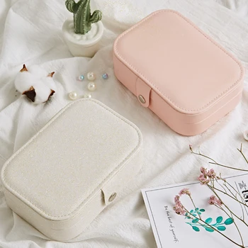 Korean Style Earrings Plate Protable Leather Jewelry Storage Box Dressing Table Drawer Ring Showcase White Cosmetics Organizer
Korean Style Earrings Plate Protable Leather Jewelry Storage Box Dressing Table Drawer Ring Showcase White Cosmetics Organizer