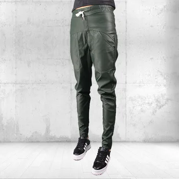 Autumn Women Elastic Waist Skinny Ankle Length Harem Pants Women PU Leather Pants Slim Faux Harlan Leather Trousers For Female
Autumn Women Elastic Waist Skinny Ankle Length Harem Pants Women PU Leather Pants Slim Faux Harlan Leather Trousers For Female