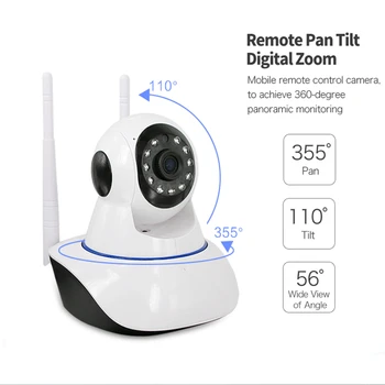 1080P 2MP Wireless IP Camera Two-Way Audio CCTV Security Wifi Camera Baby Monitor Video Surveillance Indoor Camera Night Vision
1080P 2MP Wireless IP Camera Two-Way Audio CCTV Security Wifi Camera Baby Monitor Video Surveillance Indoor Camera Night Vision