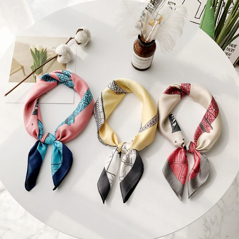 Luna&Dolphin Women Square Scarf 70*70 France Eiffel Tower Pink Yellow Chiffon Silk Scarves Office Lady Headband Small Bandana
Luna&Dolphin Women Square Scarf 70*70 France Eiffel Tower Pink Yellow Chiffon Silk Scarves Office Lady Headband Small Bandana