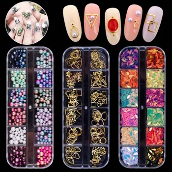 12 Cell Nail Art Decor Rhinestone Glitter Crystal Gems Bow Snowflake Acrylic UV Polish 3D Tips @ME88
12 Cell Nail Art Decor Rhinestone Glitter Crystal Gems Bow Snowflake Acrylic UV Polish 3D Tips @ME88