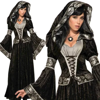 Ladies Dark Sorceress Medieval Witch Vampire Halloween Fancy Dress Costume SM89341
Ladies Dark Sorceress Medieval Witch Vampire Halloween Fancy Dress Costume SM89341