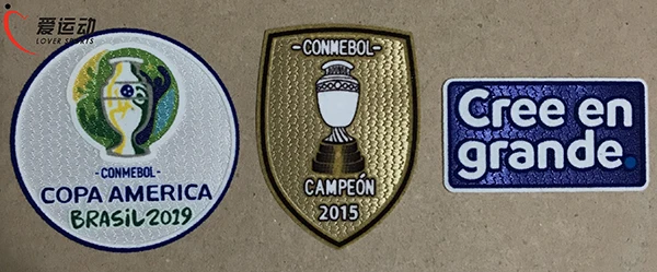 2019 Copa America Chile soccer patch set Chile national team 2015 Champion patch+ copa america 2019 patch + cree en grande patch
2019 Copa America Chile soccer patch set Chile national team 2015 Champion patch+ copa america 2019 patch + cree en grande patch