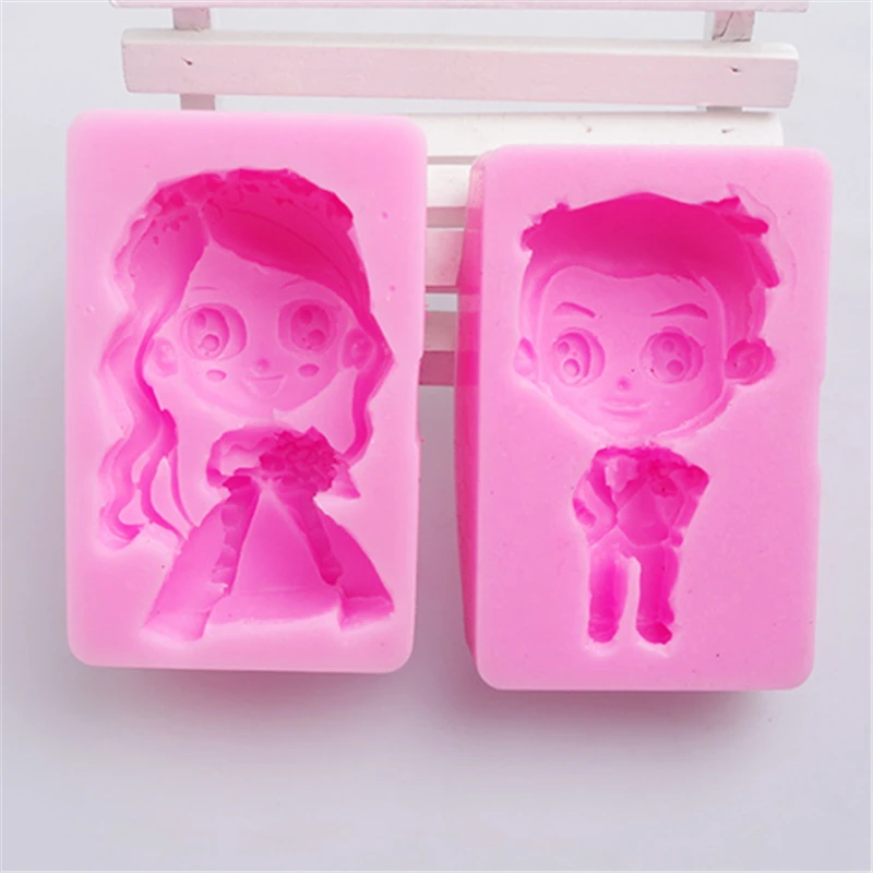 Wedding bride and groom series shaped fondant molds wholesale couple chocolate silicon mold fondant Cake decoration mold h581
Wedding bride and groom series shaped fondant molds wholesale couple chocolate silicon mold fondant Cake decoration mold h581