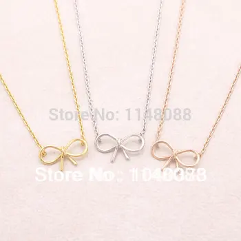 New Fashion hotting sale plating Dainty romantic Bow Necklace jewelry-12pcs/lot(3 colors quantity collocation) 
New Fashion hotting sale plating Dainty romantic Bow Necklace jewelry-12pcs/lot(3 colors quantity collocation)