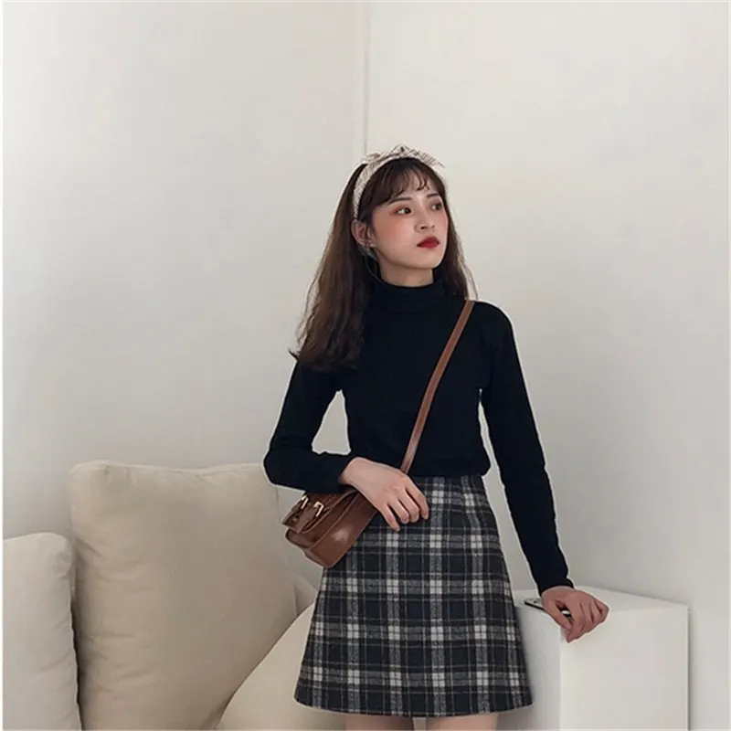 Autumn Korean Slim Thin Solid Color Striped Turtleneck Long Sleeve Shirt T-Shirt Top women
Autumn Korean Slim Thin Solid Color Striped Turtleneck Long Sleeve Shirt T-Shirt Top women